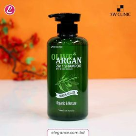 3W Clinic Olive & Argan 2 in 1 Shampoo 500 ml