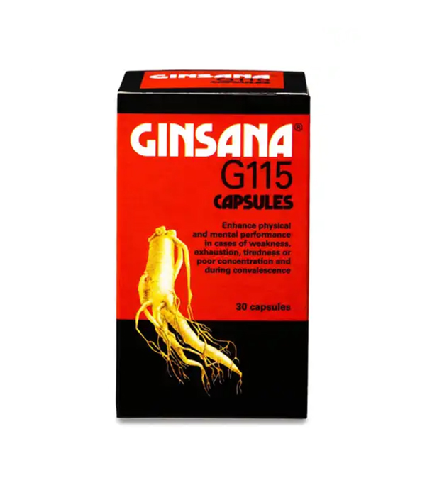 Ginsana G115 100 mg 30 Capsules