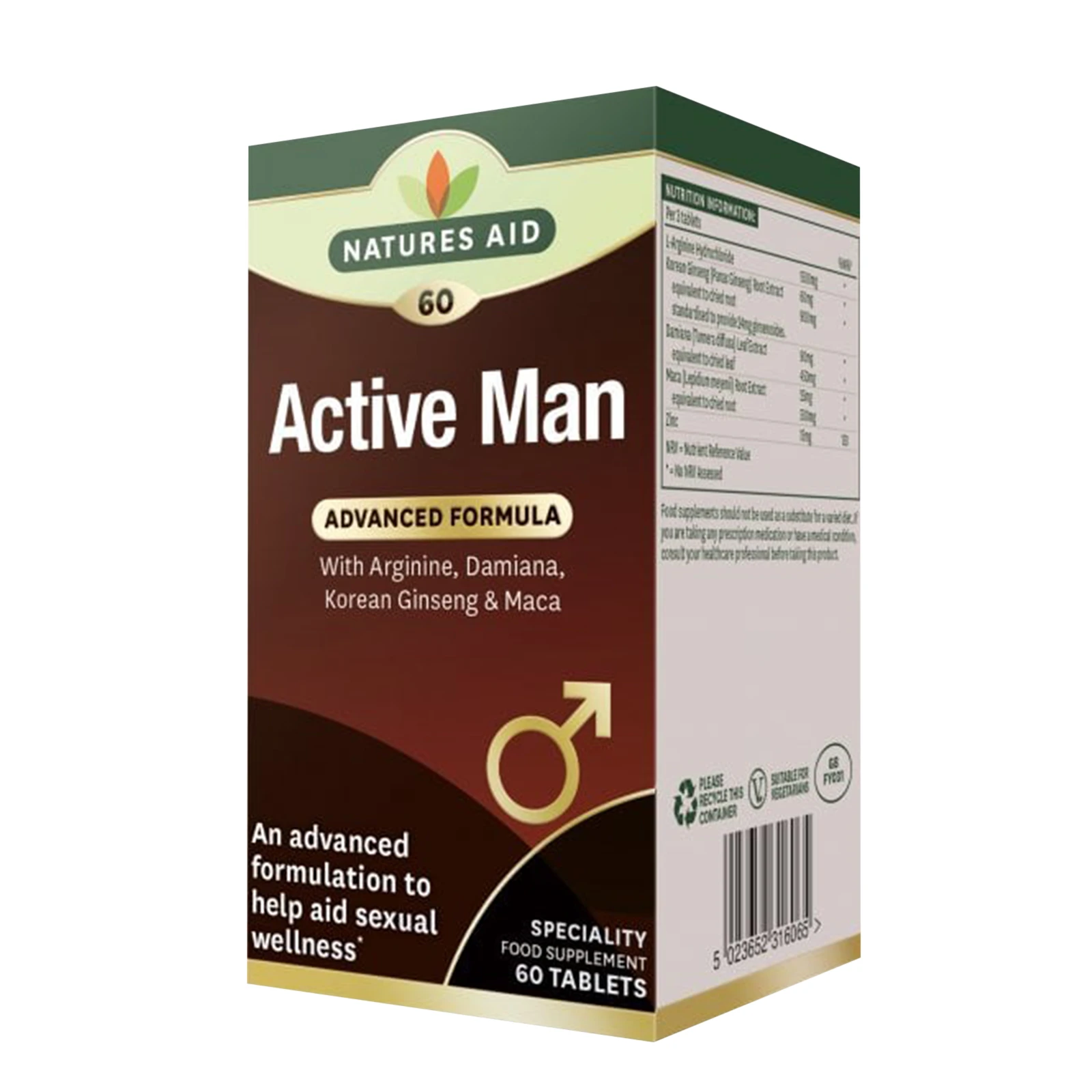 Natures Aid Active Man 60 Tablets