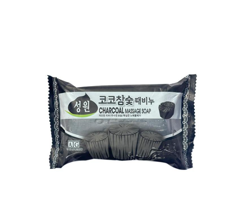 Sungwon Cosmetics Charcoal Massage Soap 150g