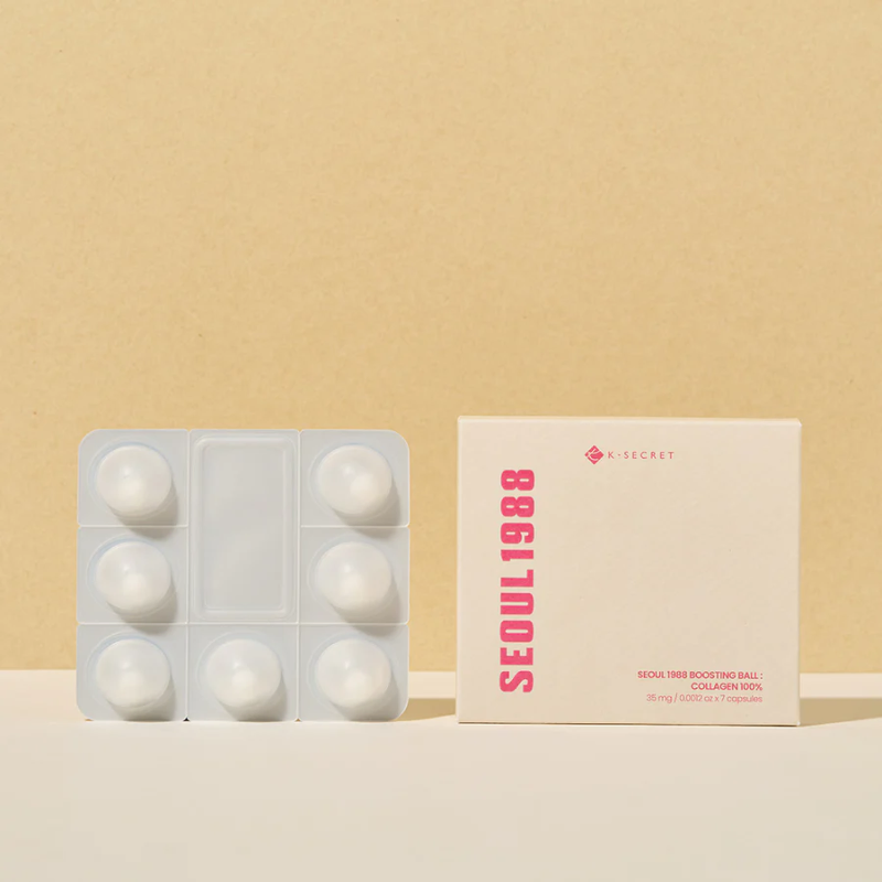 K-SECRET SEOUL 1988 BOOSTING BALL : COLLAGEN 100% (7 Capsules)