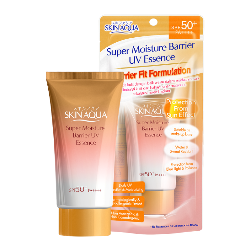 Rohto Mentholatum – Skin Aqua Super Moisture Barrier UV Essence Gold SPF 50+ PA++++- 70 g