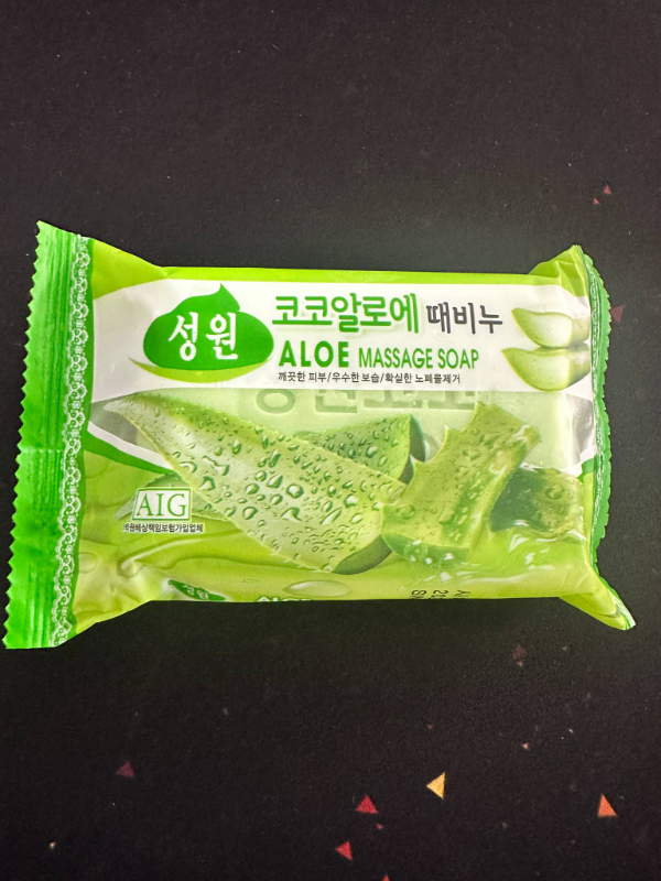 Sungwon Cosmetics Aloe Massage Soap 150g