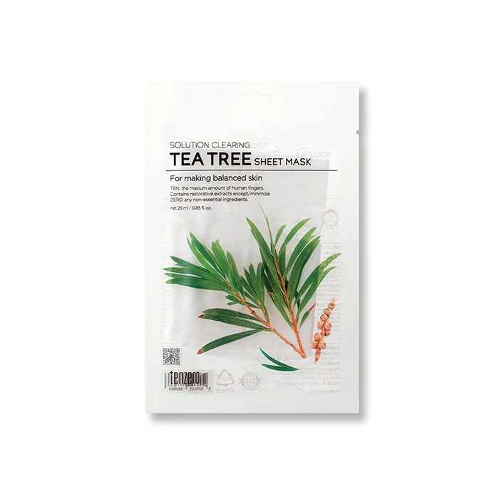 Tenzero Solution Clearing Tea Tree Sheet Mask 25ml