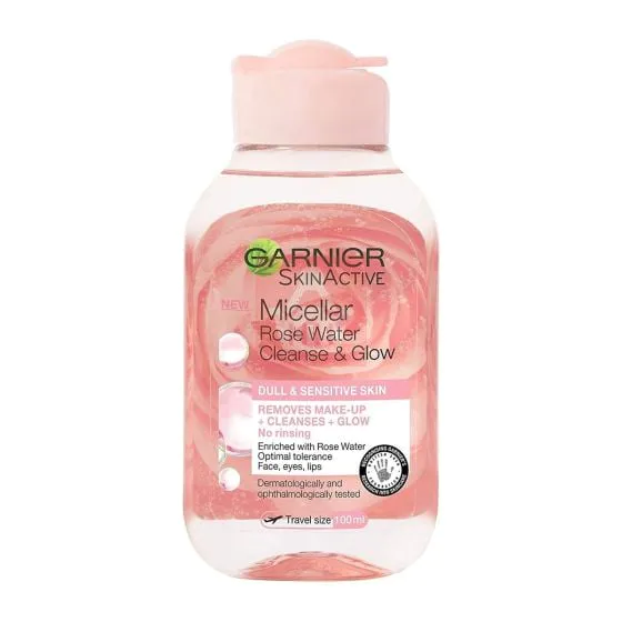 Garnier Micellar Rose Water Cleanse & Glow Micellar Water 100ml (Poland)
