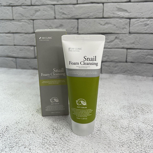 3W Clinic Snail Foam Cleansing Anti Sebum 100ml