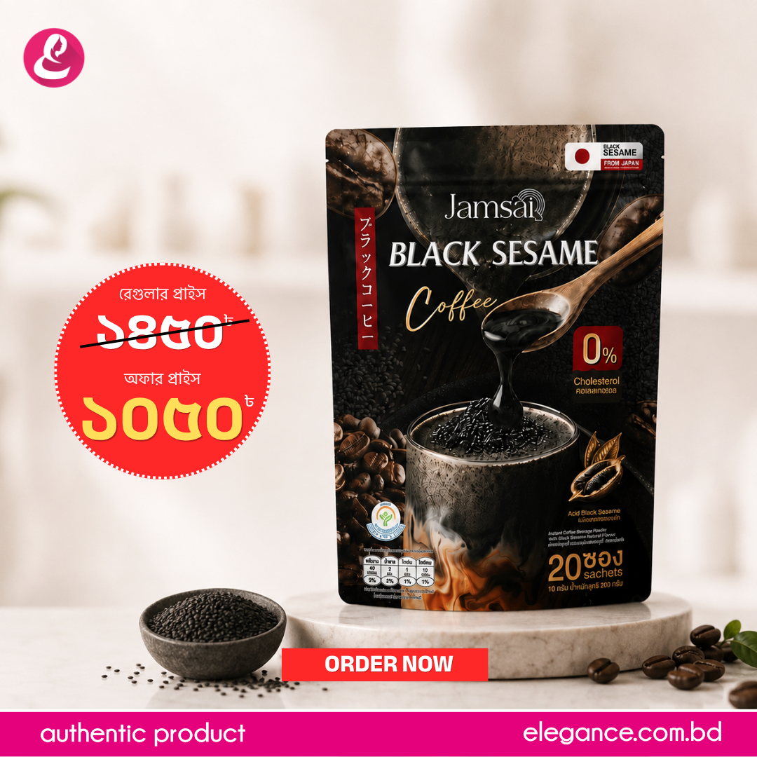 Jamsai Black SESAME Coffee 10g*20 Sachets