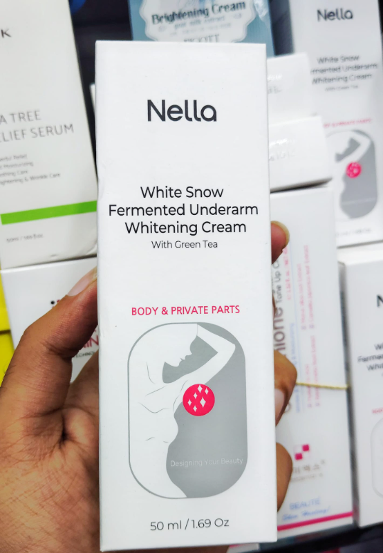 Nella White Snow Fermented Underarm Whitening Cream With Green Tea – 50ml