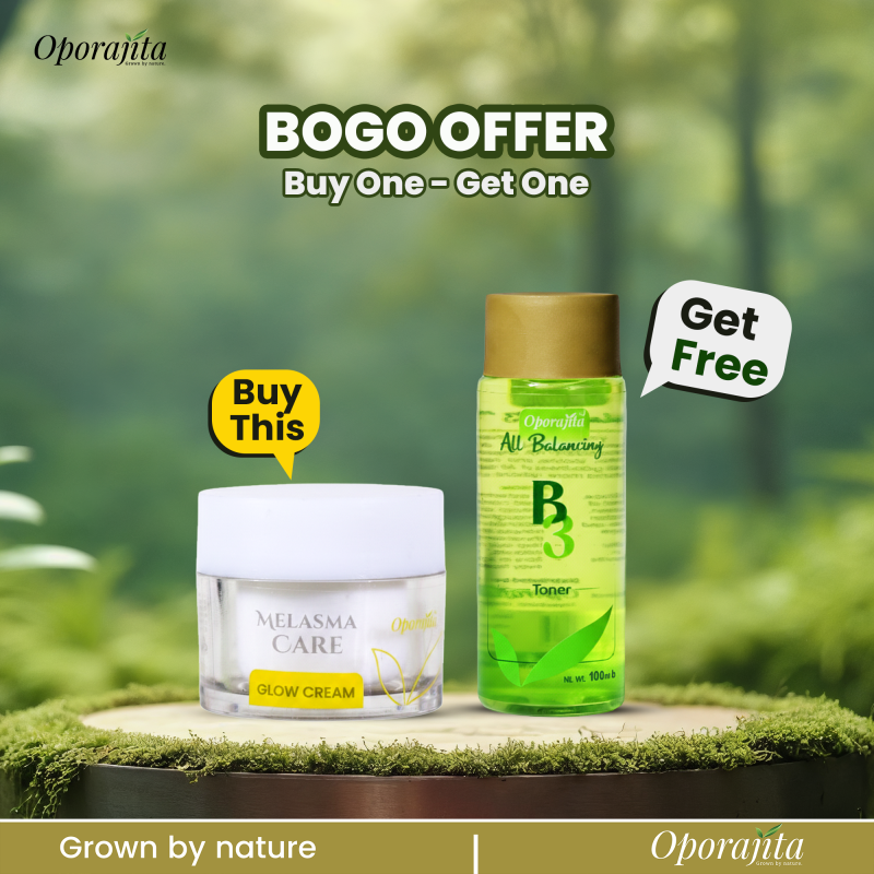 Buy Oporajita melasma Care Glow Cream 50ml , Get Oporajita All Balancing B3 Toner 100ml (BOGO)