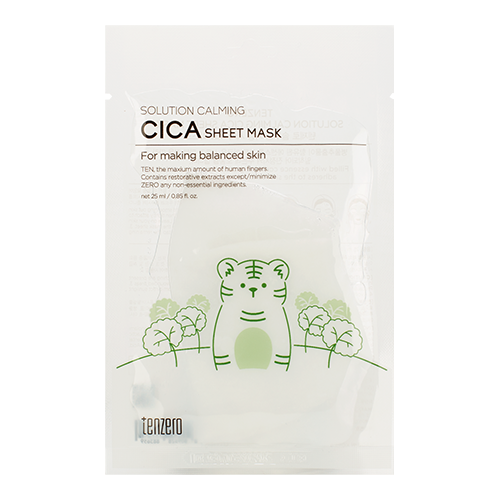 Tenzero Solution Calming Cica Sheet Mask 25ml