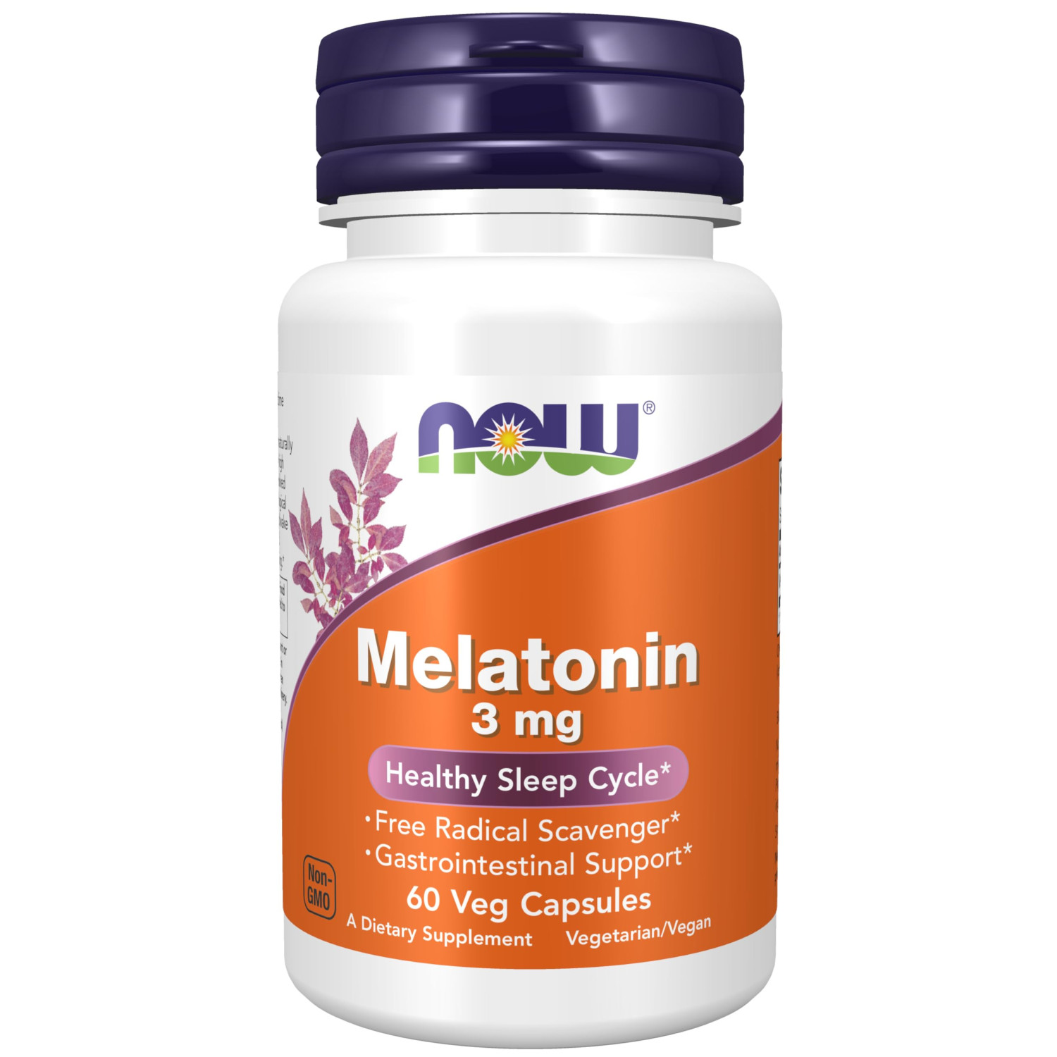 NOW Foods Melatonin 3mg 60 Veg Capsule