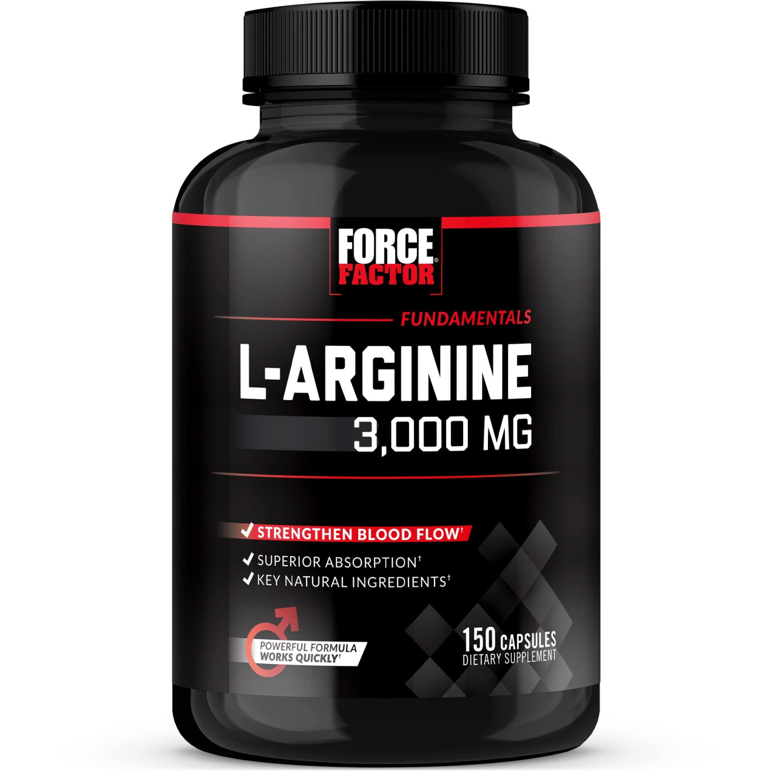 Force Factor Fundamentals L-Arginine 3000 MG 150 Capsules