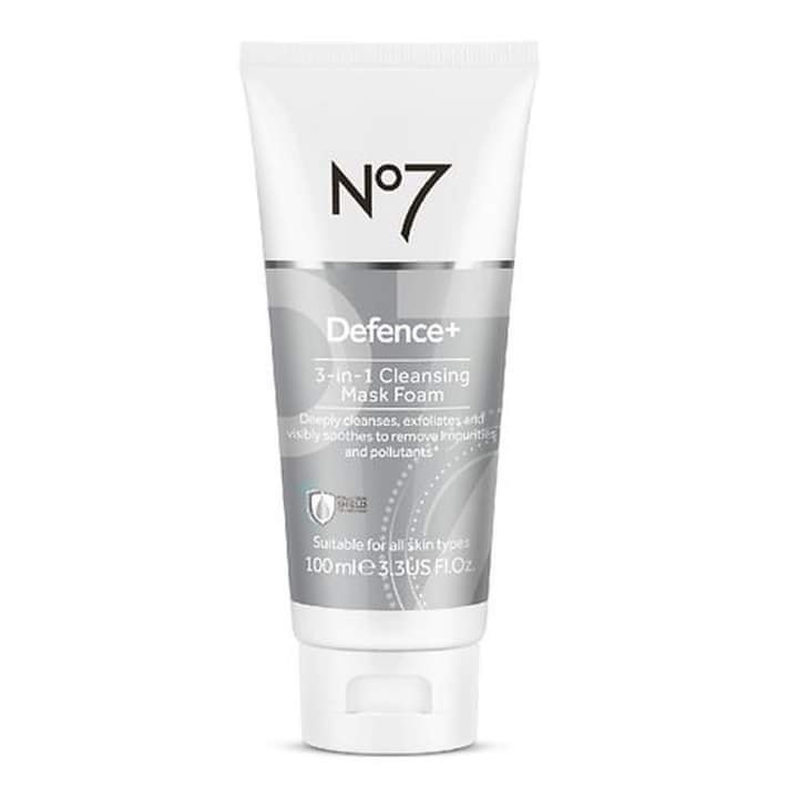 No7 Defence+ 3 in 1 Cleansing Mask Foam 100ml