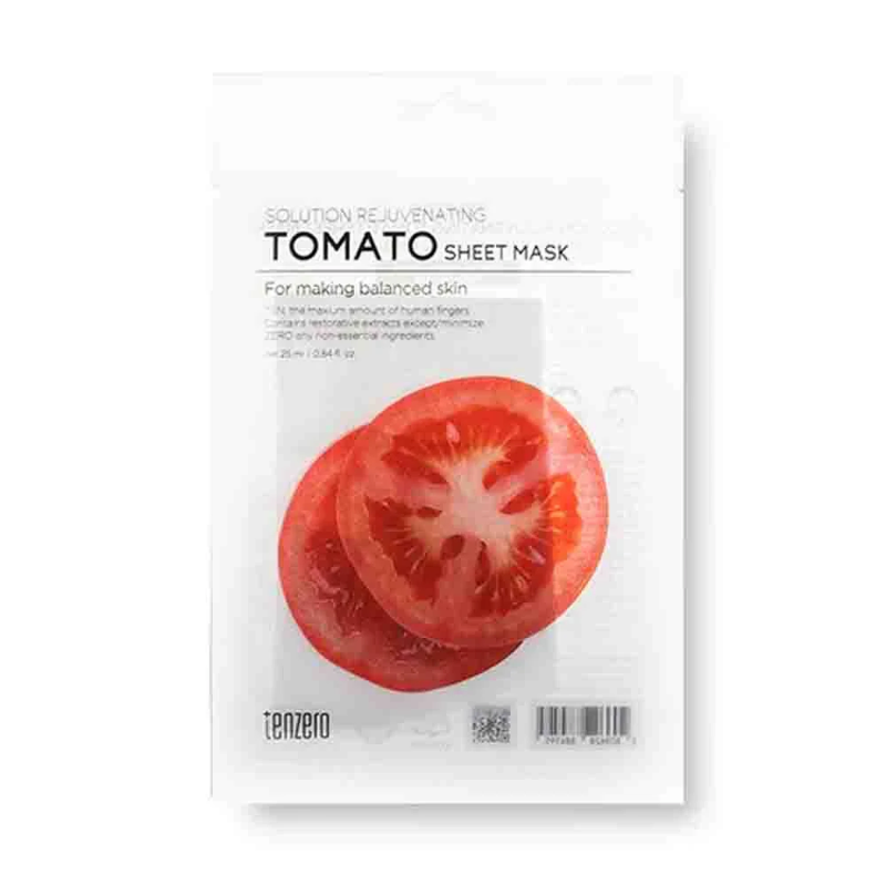 Tenzero Solution Rejuvenating Tomato Sheet Mask 25ml