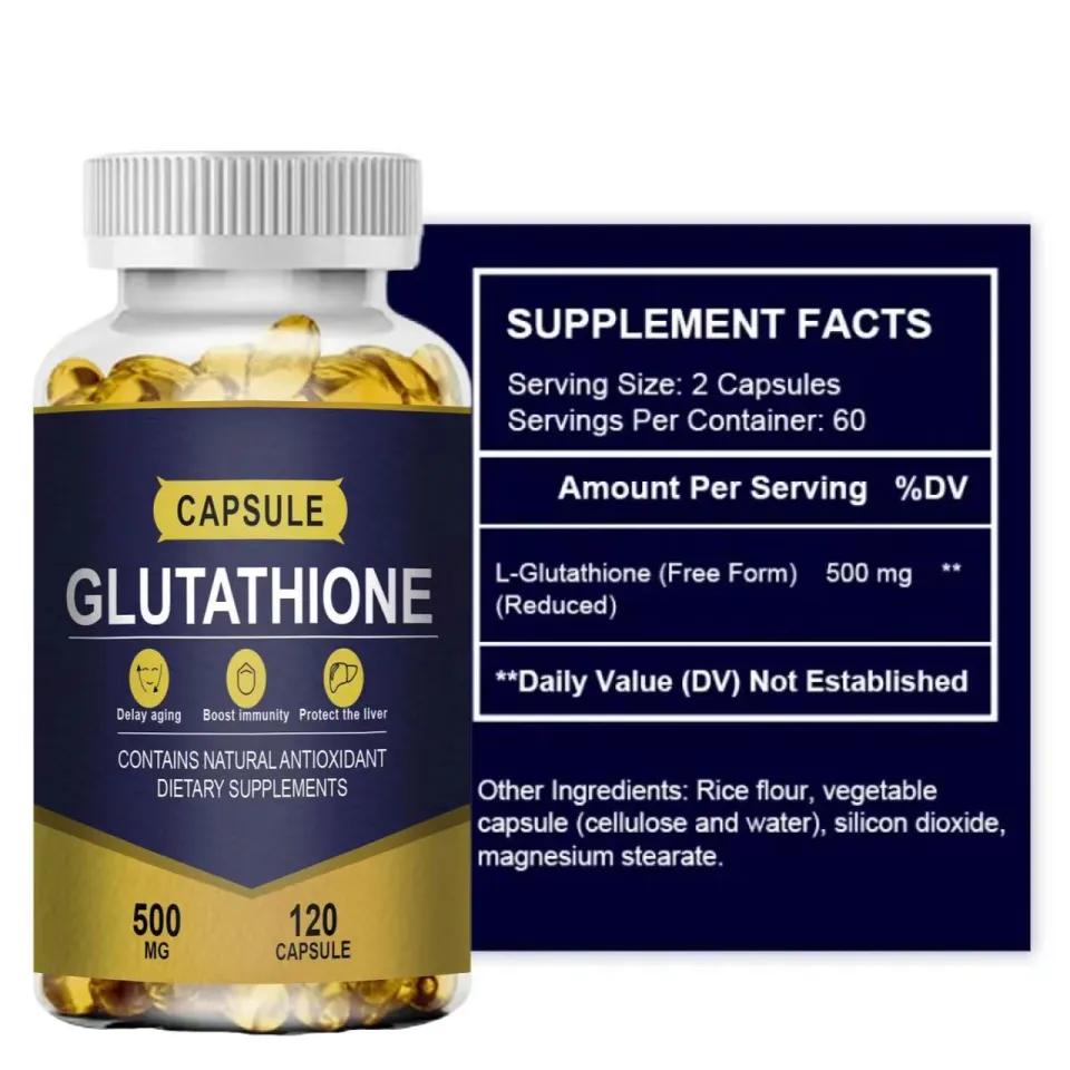 iMATCHME Glutathione Capsules 500MG Natural Antioxidant Dietary Supplements 120 Capsule