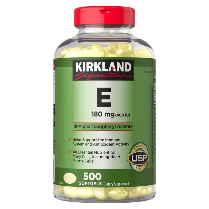 Kirkland Signature Vitamin E 180mg(400IU) 500 Softgels