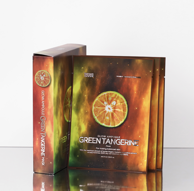 Tenzero Glow Ampoule Green Tangerine Sheet Mask