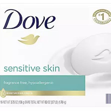 Dove Sensitive Skin Bar Soap 106g (USA)