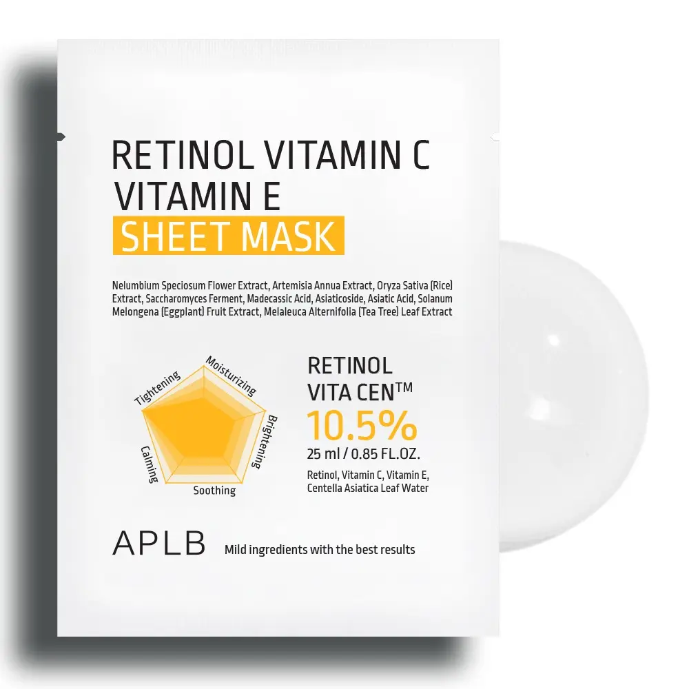 APLB - Retinol Vitamin C Vitamin E Sheet Mask 25ml