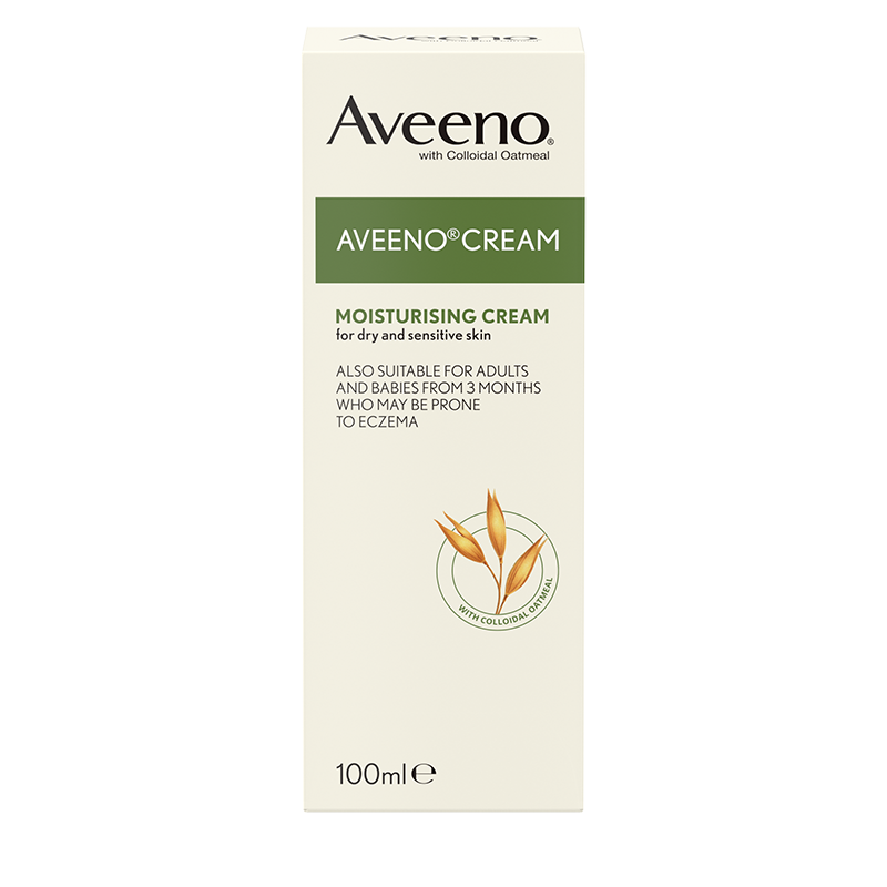 Aveeno Moisturising Cream For Dry and Sensitive Skin  With Active Colloidal Oatmeal 100ml