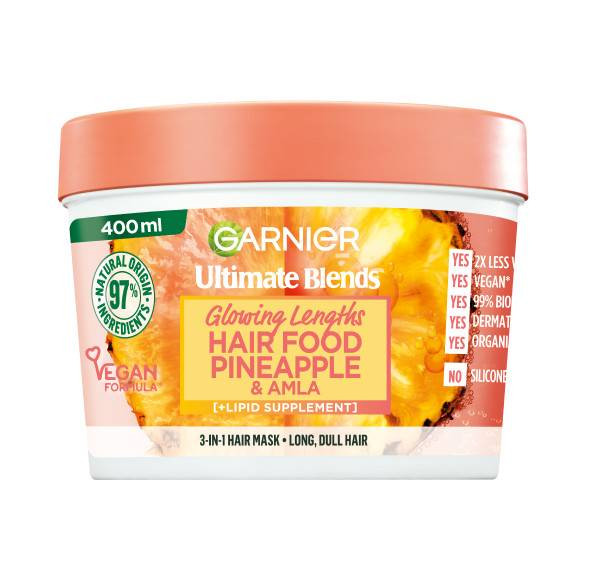 Garnier Ultimate Blends Glowing Lengths Hair Food Pineapple & Amla 3-in-1 Hair Mask