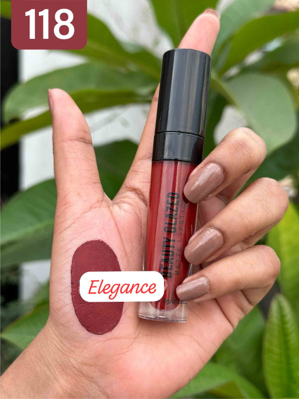 Beauty Glazed B163 Liquid Matte Lipstick 118 CRIMSON