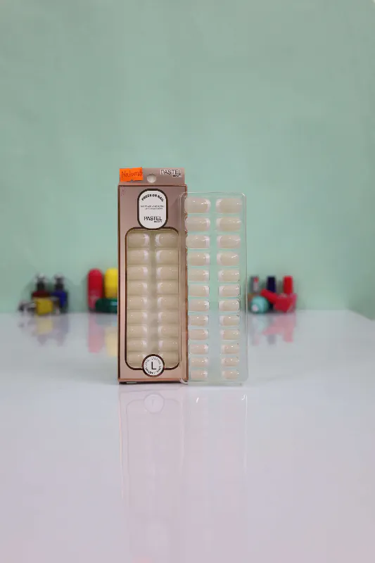 Pastel Beauty False French Nails Naturals 24pcs