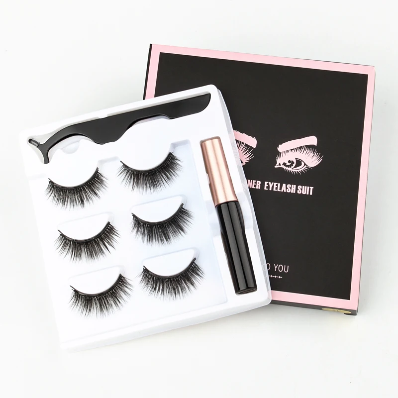Magnetic 007 (3 pair) Eyeliner Eyelash Suit
