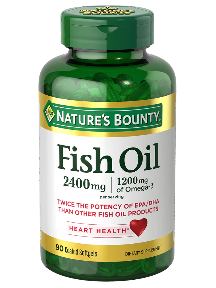 Nature's Bounty Odorless Fish Oil 2400mg 90 Softgels