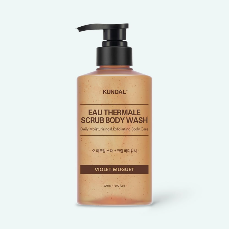 KUNDAL Eau Thermale Scrub Body Wash Violet Muguet 500ml