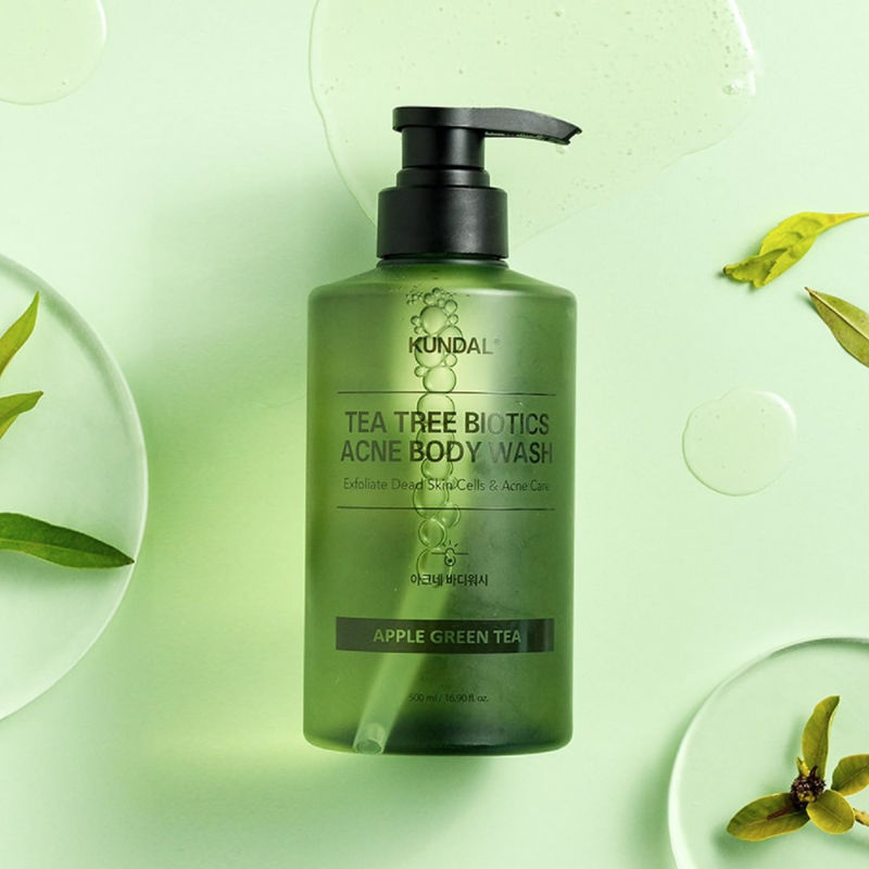 KUNDAL Tea Tree Biotics Acne Body Wash Apple Green Tea 500ml