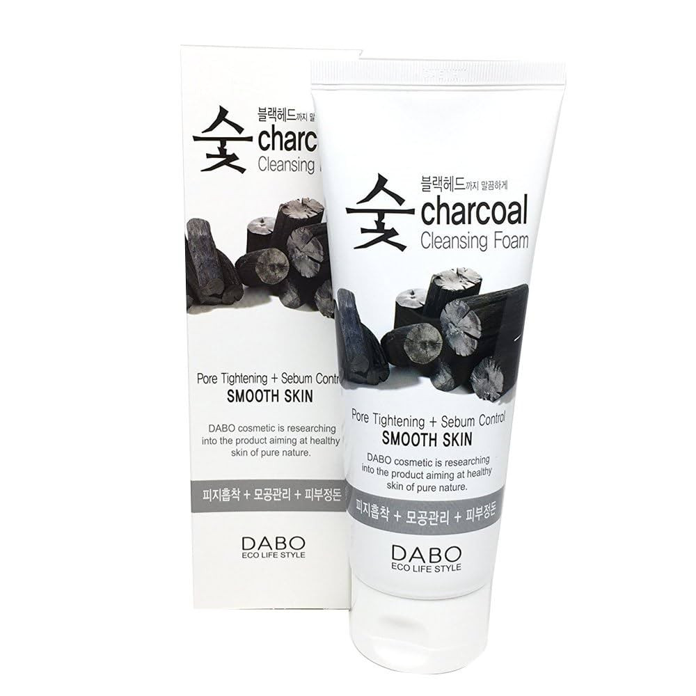 Dabo Charcoal Cleansing Foam Pore Tightening + Purification Brightening Skin 150ml