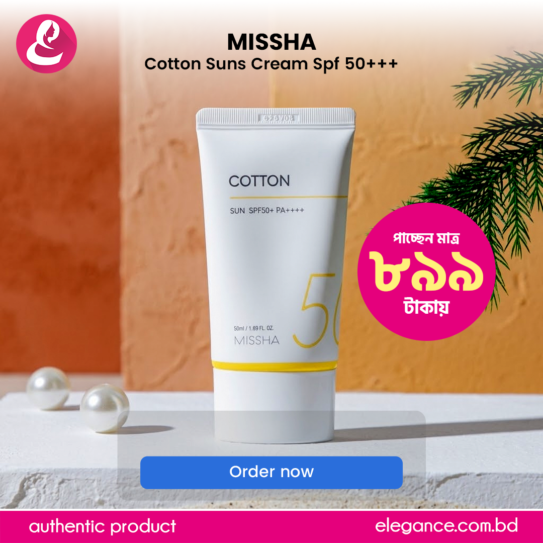 Missha Cotton Suns Cream Spf 50+++