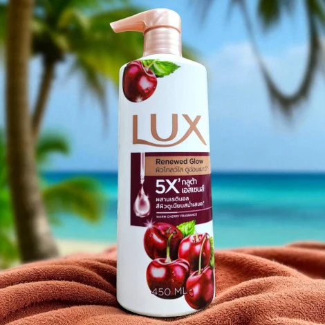 Lux Renewed Glow Worm Cherry Fragrance Body Wash 450ml