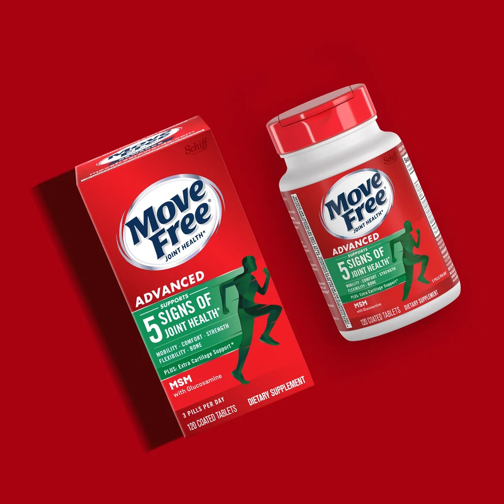 Move Free Advanced Joint Support, Glucosamine, Chondroitin + MSM - 120 Coated Tablets