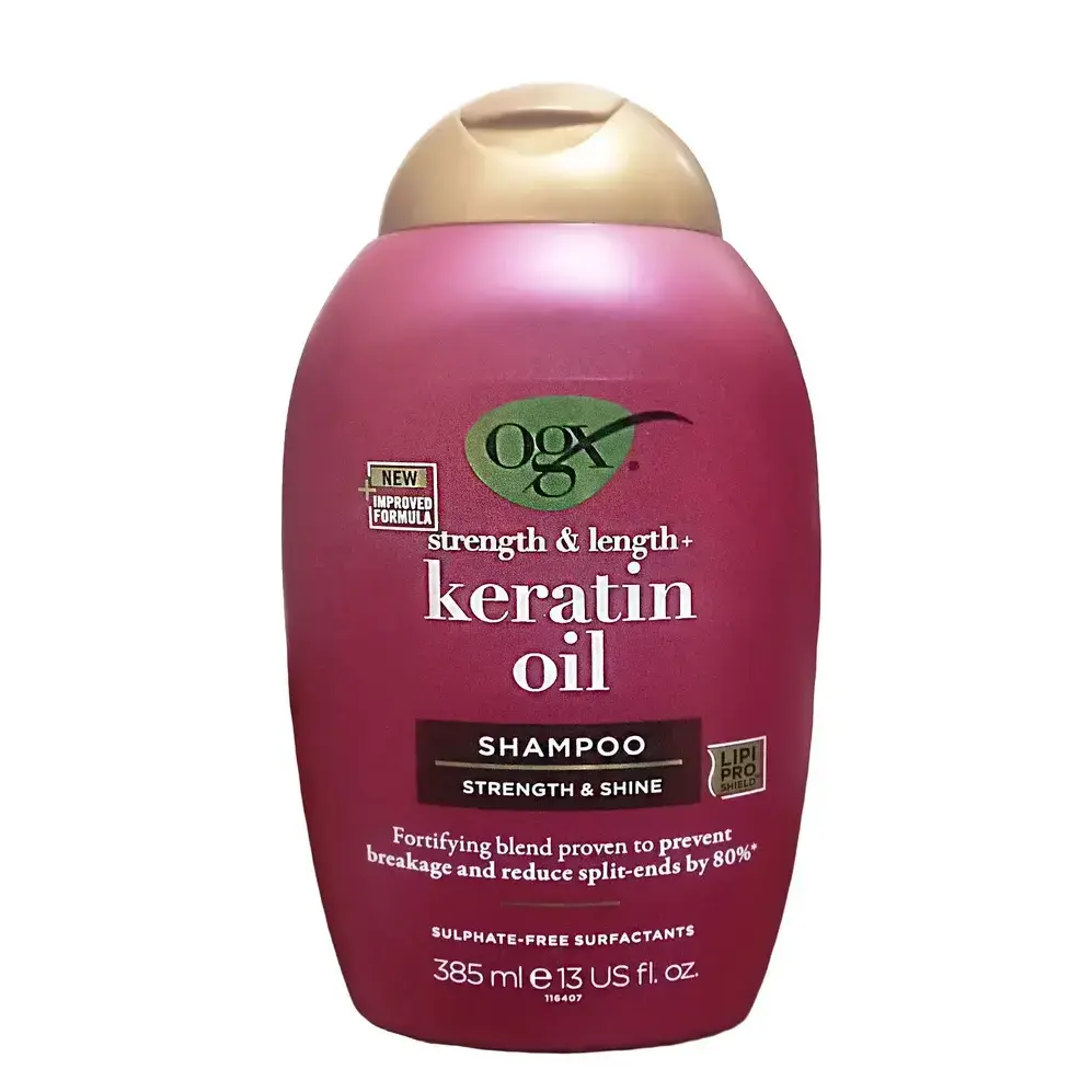 OGX Strength & Length Keratin Oil Shampoo 385ml
