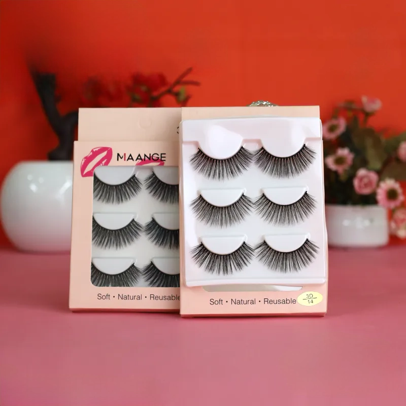 Maange 3d Natural Eyelash 3 pair 14no