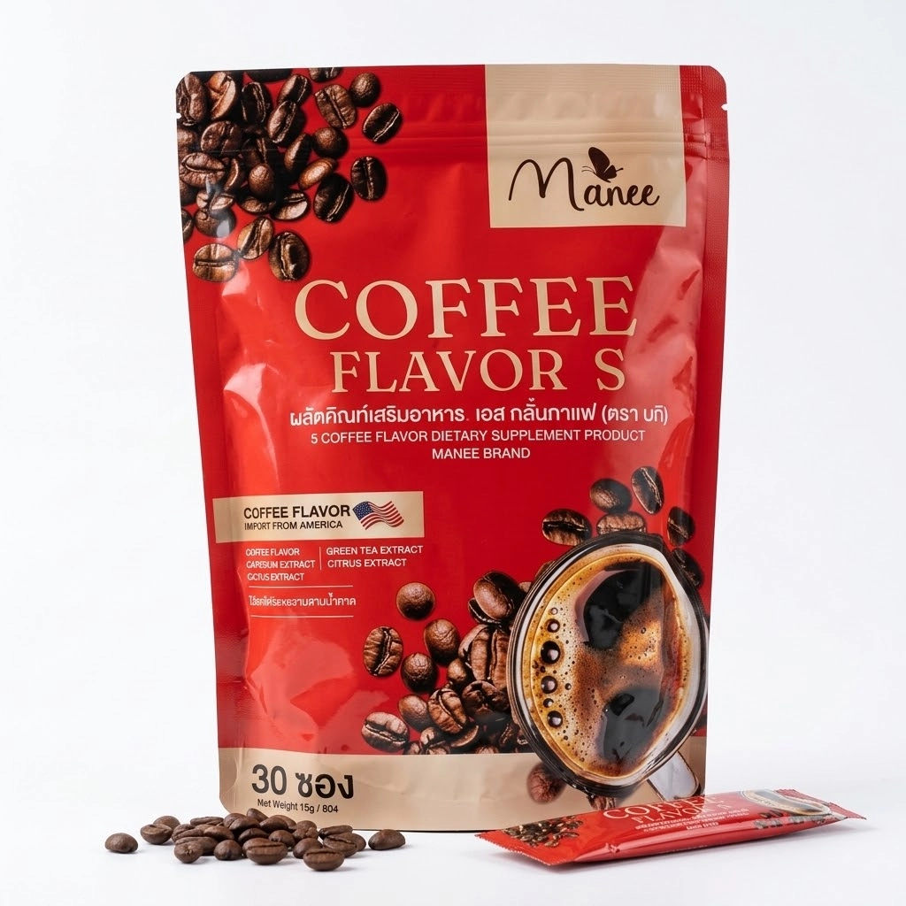 Manee Coffee Flavour's Dietary Supplement (30 Sachets *15g)