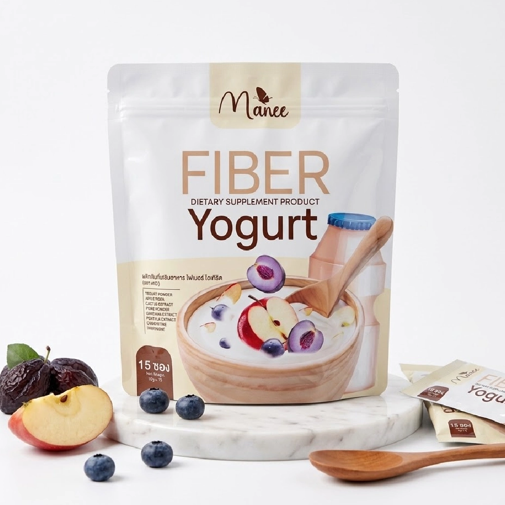 Manee Fiber Yogurt Dietary Supplement 15 Sachets