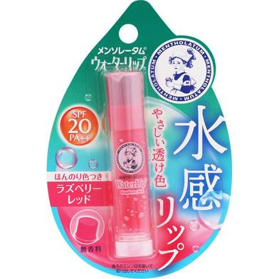 Rohto mentholaum water lip tone up CC Raspberry red spf 20 PA ++ 4.5g