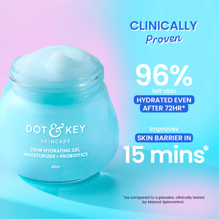 DOT & KEY 72HR Hydrating Gel Moisturizer + Probiotics 60ml