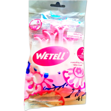 Wetell Simply Shaving Razor Two Blade 4 Pcs - Pink