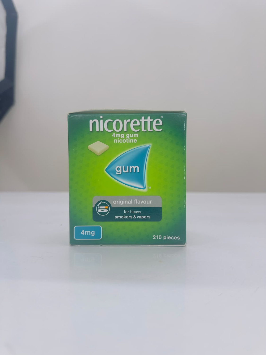 Nicorette Original flavour 4mg Nicotine Gum For heavy Smokers & Vapers 210pcs