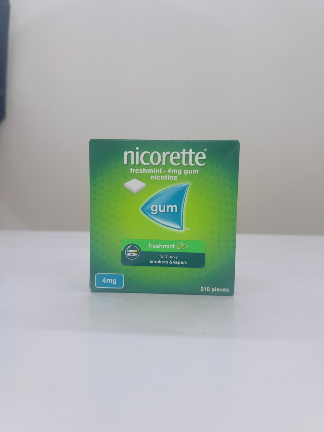 Nicorette freshmint 4mg Nicotine Gum For heavy Smokers & Vapers 210pcs