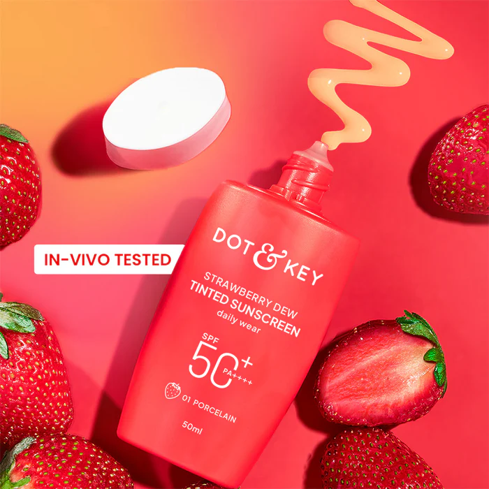 Dot and Key Strawberry Dew Tinted Sunscreen SPF 50+ PA++++ (03 Sand)