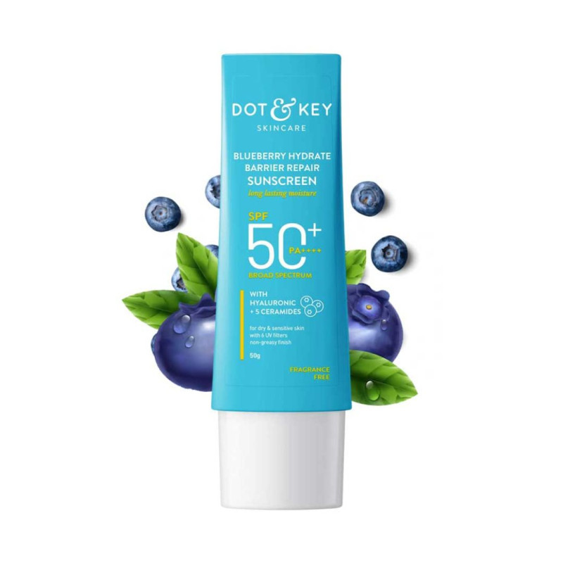 Dot & Key Blueberry Hydrate Barrier Repair Sunscreen SPF 50+ PA++++ 50g