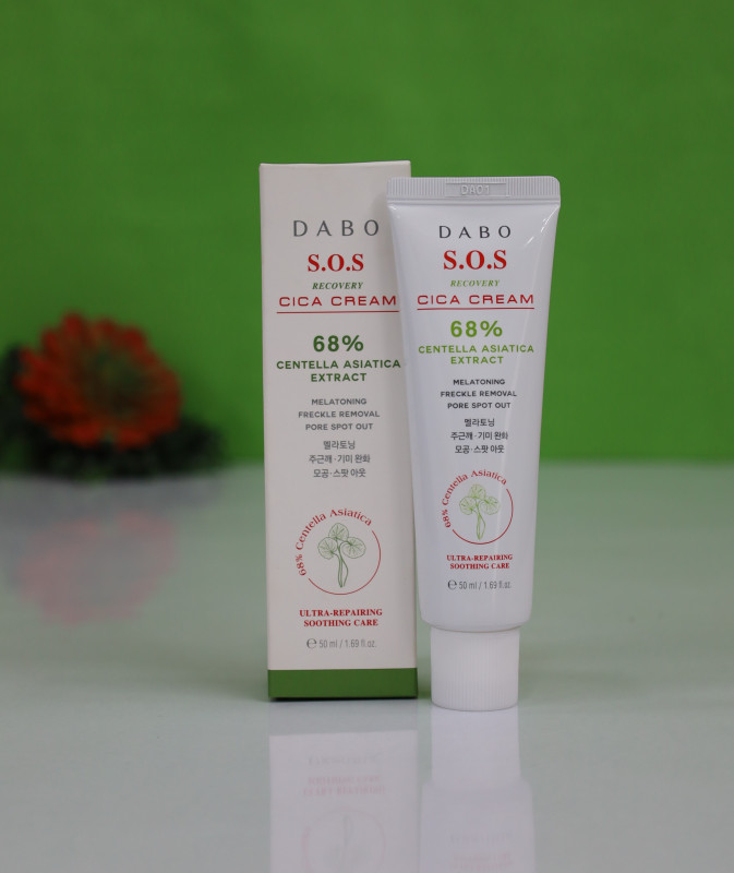 DABO S.O.S Recovery CICA Cream 50ml Centella Asiatica Extract 68%
