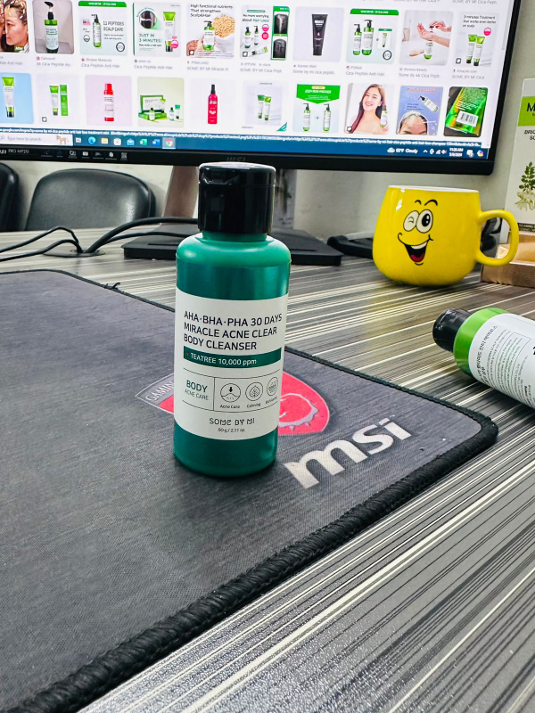 SOME BY MI AHA BHA PHA 30 Days Miracle Acne Clear Body Cleanser Mini 60g