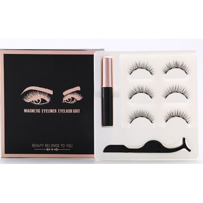 Magnetic 002(3 pair) Eyeliner Eyelash Suit