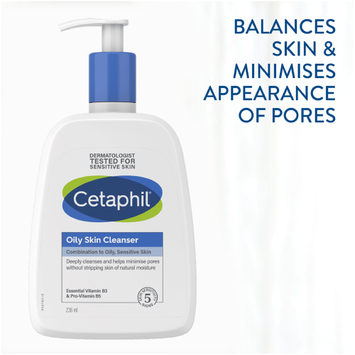 Cetaphil Oily Skin Cleanser (Combination to Oily, Sensitive Skin) 236ml